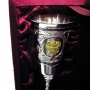 Серебряный бокал с позолоченным гербом России "Князь-3" (объем 180 мл) - фото 1