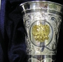 Серебряный бокал с позолоченным гербом России "Князь-3" (объем 180 мл) - фото 2
