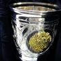 Серебряный бокал с позолоченным гербом России "Патриарх" (объем 1 бокала 310 мл) - фото 2