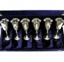 Набор серебряных бокалов "Галант-2" (6 шт) (объем 1 бокала 130 мл) - фото 1