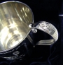 Серебряная кружка "Лоза-3" (объем 230 мл) - фото 4