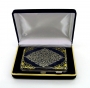 Серебряный портсигар ручной работы с вставками из чистого золота 999 пробы "Падишах" - фото 5