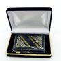 Серебряный портсигар ручной работы с вставками из чистого золота 999 пробы "Падишах" - фото 6