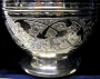 Большой серебряный кувшин для воды или вина "Павлин" - фото 3