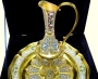 Серебряный сервиз винный с горячей эмалью и золотым покрытием "Герцогиня" (Авторская работа) - фото 7