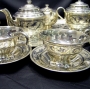 Серебряный сервиз чайный большой "Византия" (16 предметов) - фото 1