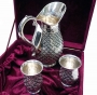 Серебряный набор для вина или воды "Чешуя" (3 предмета) - фото 2