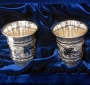 Набор серебряных стопок для водки или коньяка "Звездный-2" (4 шт) (объем 1 стопки 50 мл) - фото 2