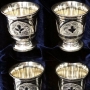 Набор серебряных стопок для водки или коньяка "Рождество-2" (6 шт) - фото 2