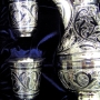 Серебряный набор для вина или воды "Наполеон" (3 предмета) - фото 1