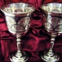Набор серебряных рюмок для водки или коньяка "Чешуя-3" (2 шт) - фото 2
