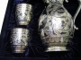 Серебряный набор для вина или воды "Утконос-2" (3 предмета) - фото 3