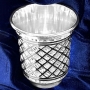 Серебряная стопка для водки или коньяка "Иллюзия-2" (объем 60 мл) - фото 1