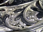 Серебряная тарелка "Вьюн" - фото 2