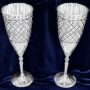 Набор серебряных бокалов "Иллюзия" (2 шт) (объем 1 бокала 130 мл) - фото 1