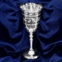 Серебряная рюмка для водки или коньяка "Весна-4" (объем 50 мл) - фото 1