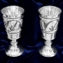 Набор серебряных рюмок для водки или коньяка "Гранд-4" (2 шт) (объем 1 рюмки 50 мл) - фото 1