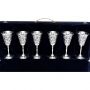 Набор серебряных бокалов "Галант" (6 шт) (Объем 1 бокала 150 мл) - фото 1
