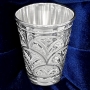 Серебряная стопка для водки или коньяка "Чешуя" (объем 50 мл) - фото 1