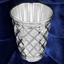 Серебряная стопка для водки или коньяка "Ромб-3" (объем 50 мл) - фото 1