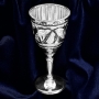 Серебряная рюмка для водки или коньяка "Эдельвейс" (объем 40 мл) - фото 1