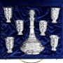 Серебряный набор для водки или коньяка "Купеческий-3" (7 предметов) - фото 1