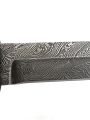 Серебряный нож "Танто-2", серебро, бриллианты, дамасская сталь, дерево драп - фото 10