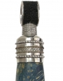Серебряный нож "Властелин-2" (серебро, золото, бриллианты, топазы, агат, лазурит) - фото 7
