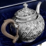 Серебряный чайник заварочный "Кардинал-2" (объем 400 мл) - фото 4