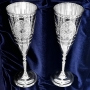 Набор серебряных бокалов "Антей-5" (2 шт) (объем 1 бокала 180 мл) - фото 1