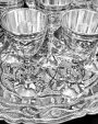 Серебряный сервиз для вина или воды "Мускат-3" (8 предметов) - фото 5