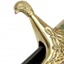 Эксклюзивная серебряная сабля со слоновой костью, горячей эмалью, золотым покрытием и дамасской сталью "Эдельвейс-2" - фото 8