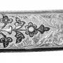 Серебряная сабля с гравировкой, чеканкой, горячей чернью, слоновой костью и дамасской сталью "Легенда-3" - фото 8