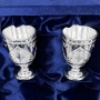 Набор серебряных стопок для водки или коньяка "Ладога" (2 шт) (объем 1 стопки 50 мл) - фото 1