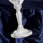 Серебряная рюмка для водки или коньяка "Жасмин-4" (объем 75 мл) - фото 4