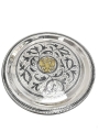 Серебряный набор для водки или коньяка с позолоченным гербом России "Держава-4" (5 предметов) - фото 5