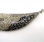 Нож серебряный ручной работы с Дамасской сталью "Властелин" - фото 2
