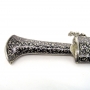 Нож серебряный ручной работы с Дамасской сталью "Властелин" - фото 3