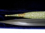 Серебряный кинжал с золотым покрытием, горячей эмалью, слоновой костью и дамасской сталью "Адонис" - фото 3