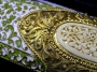 Серебряный кинжал с золотым покрытием, горячей эмалью, слоновой костью и дамасской сталью "Адонис" - фото 7