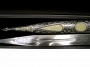 Серебряный кинжал со слоновой костью, гравировкой и чеканкой "Держава" - фото 2
