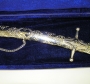 Серебряная сабля с лезвием из Дамасской стали "Суворов" - фото 3