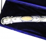 Серебряная сабля с позолоченными вставками и лезвием из Дамасской стали "Пандора" - фото 3