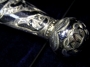 Серебряный кинжал-кортик с гравировкой, чернением и каленой сталью "Арго" - фото 4
